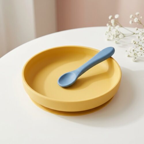Baby Plate & Soft-Tip Spoon Set